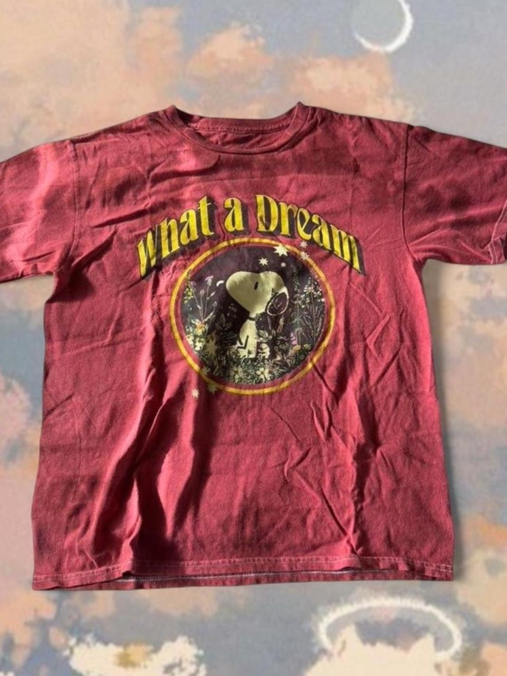 SNOOPY Red What A Dream tee